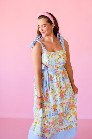 Cora Floral Midi Dress