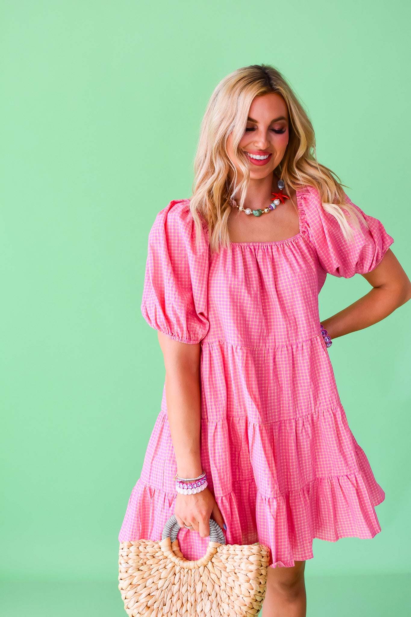 Pamela Plaid Mini Dress