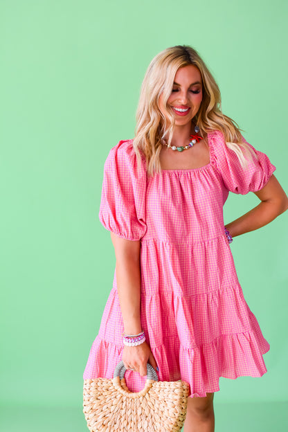 Pamela Plaid Mini Dress