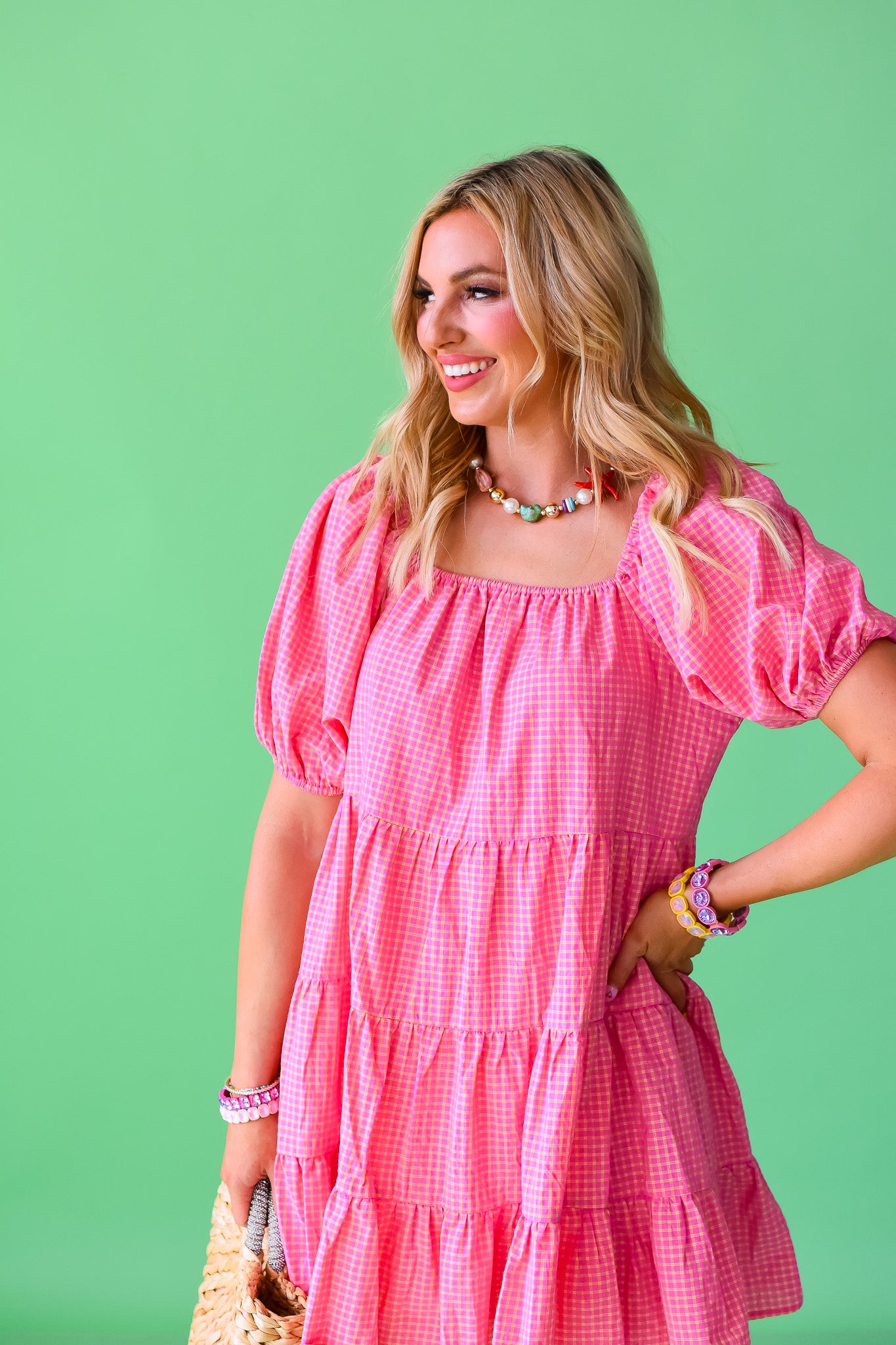 Pamela Plaid Mini Dress