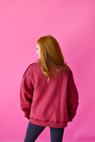 Dilly Dally Mock Neck Sweatshirt *PREORDER*