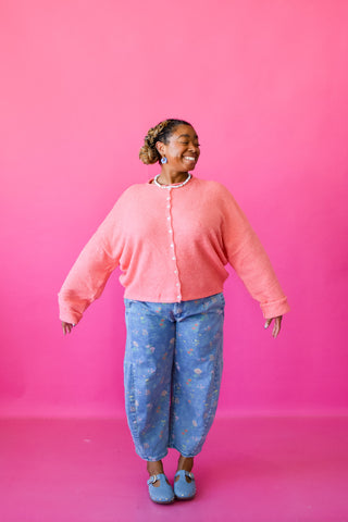 Piper Cardigan - Peach