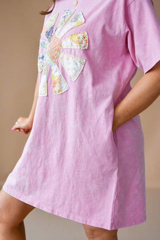Desi Sun Patch T Shirt Dress