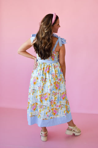 Cora Floral Midi Dress