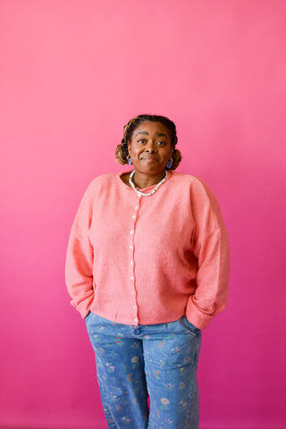 Piper Cardigan - Peach