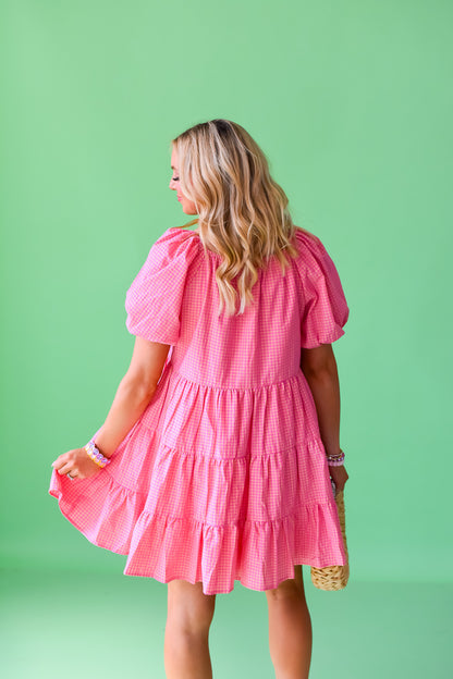 Pamela Plaid Mini Dress