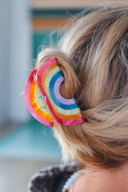 Rainbow Claw Clip