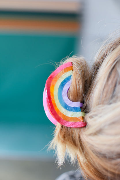 Rainbow Claw Clip