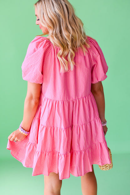Pamela Plaid Mini Dress