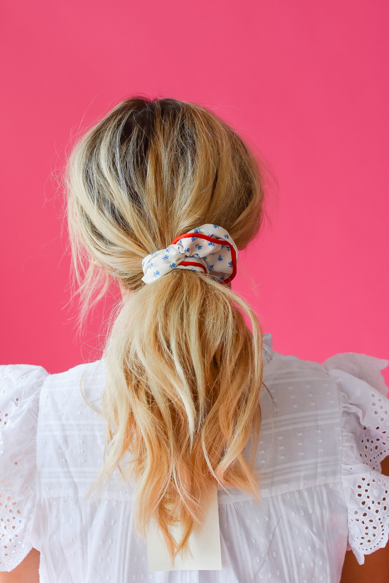 Floral Print Scrunchie