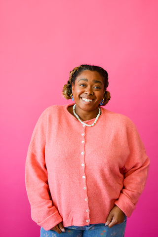 Piper Cardigan - Peach