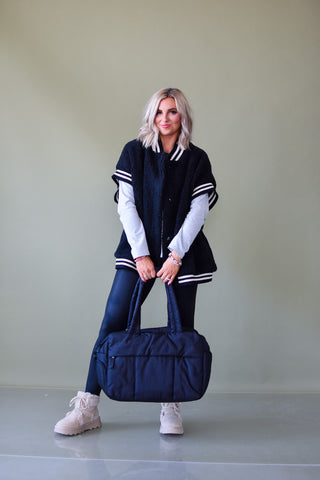 Home for the Holidays Quilted Weekender Bag