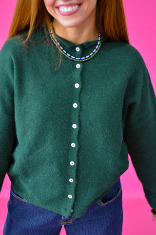 Piper Cardigan - Forest Green