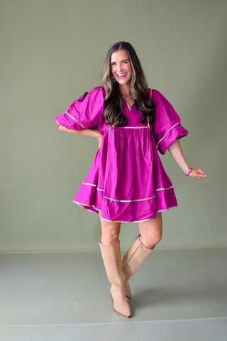 CeCe Orchid Mini Dress