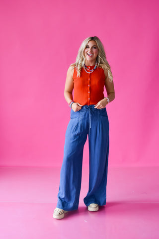 Kathleen Button Up Tank Top