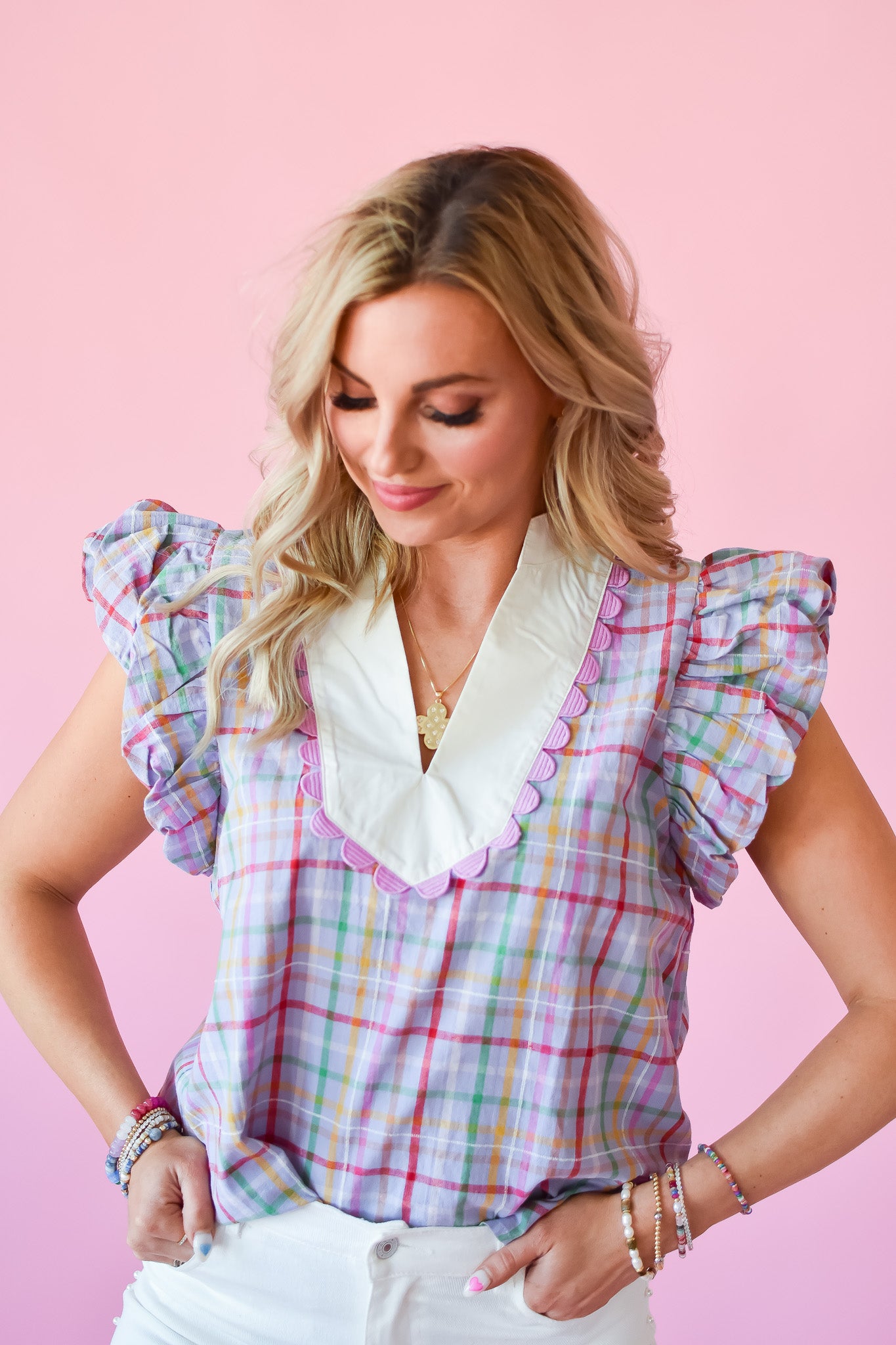 Terri Gingham Top