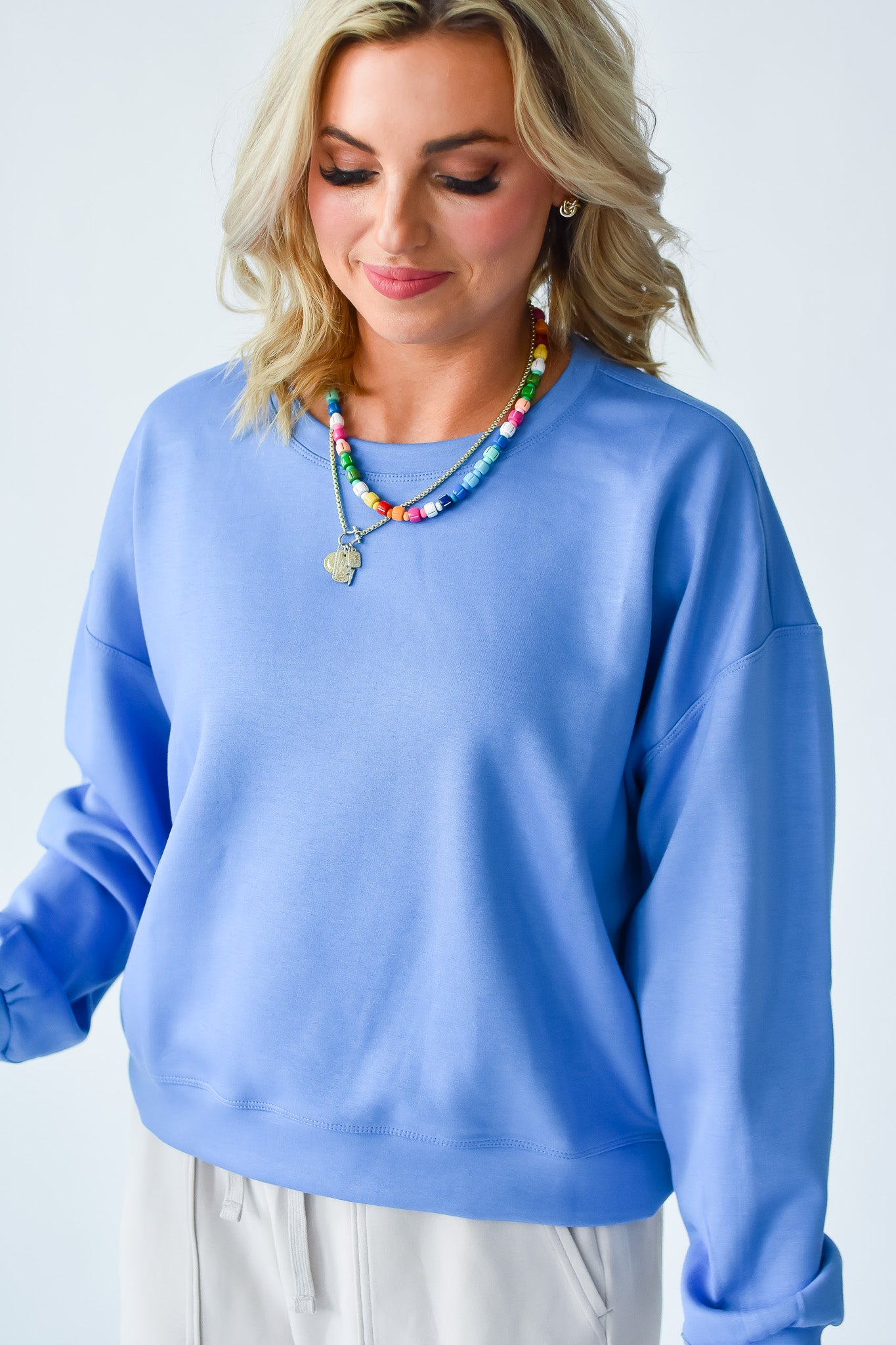 Leonora Sweatshirt in Coastal