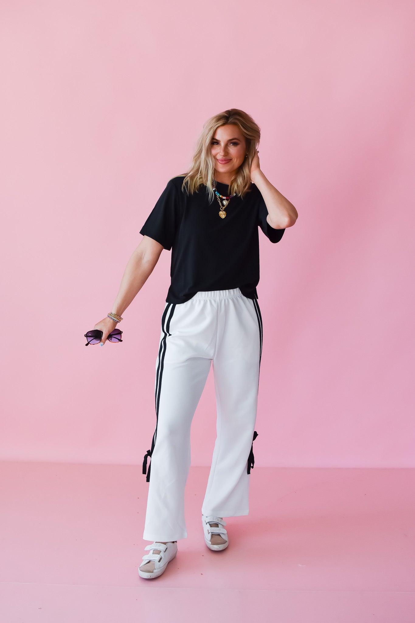 Callie Bow Stripe Pants