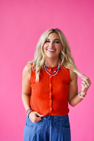 Kathleen Button Up Tank Top