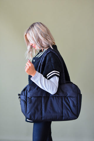 Home for the Holidays Quilted Weekender Bag