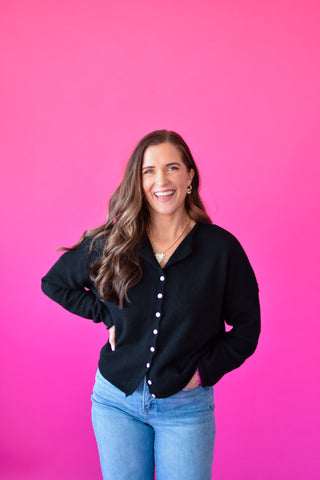 Piper Cardigan in Black