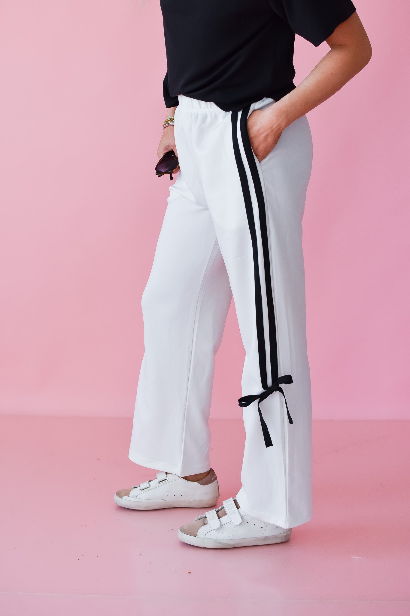 Callie Bow Stripe Pants