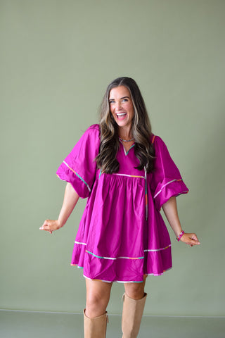 CeCe Orchid Mini Dress