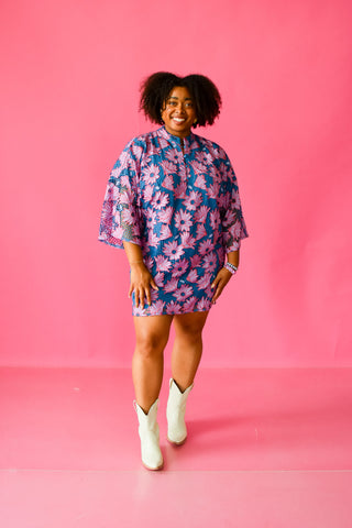 Monica Caftan Mini Dress