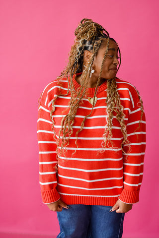 Vaughn Oversized Stripe Knit Sweater