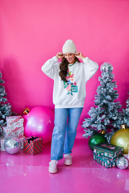 Metallic Market Santa Crewneck Sweatshirt