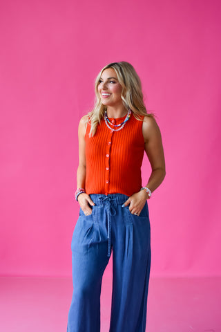 Kathleen Button Up Tank Top