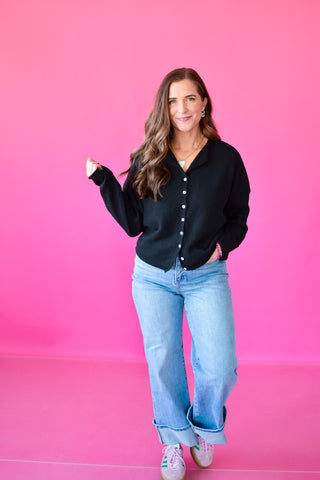 Piper Cardigan in Black