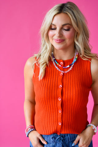 Kathleen Button Up Tank Top