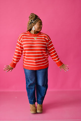 Vaughn Oversized Stripe Knit Sweater