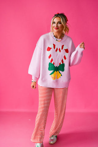 Candy Cane Love Oversized Sweater