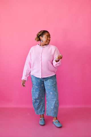 Piper Cardigan - Pale Pink