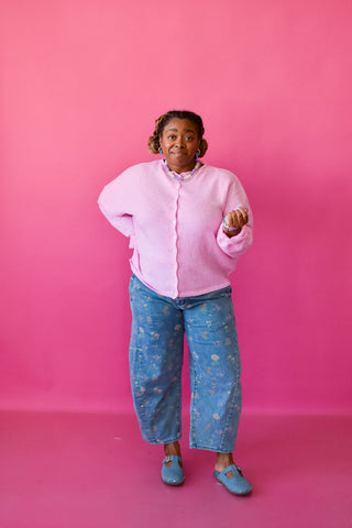 Piper Cardigan - Pale Pink