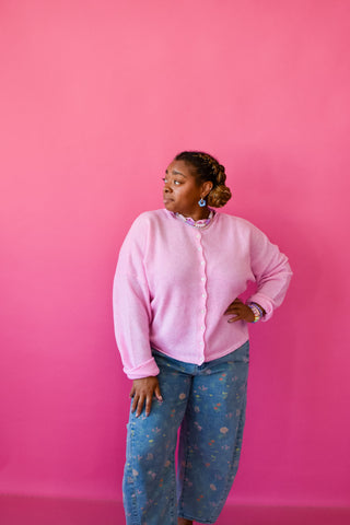 Piper Cardigan - Pale Pink