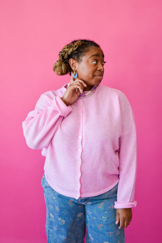 Piper Cardigan - Pale Pink