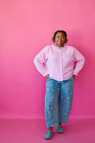 Piper Cardigan - Pale Pink