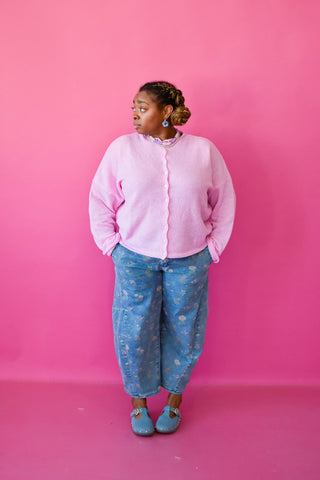 Piper Cardigan - Pale Pink