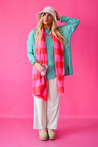 Laura Knit Sweater in Teal