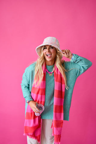 Laura Knit Sweater in Teal