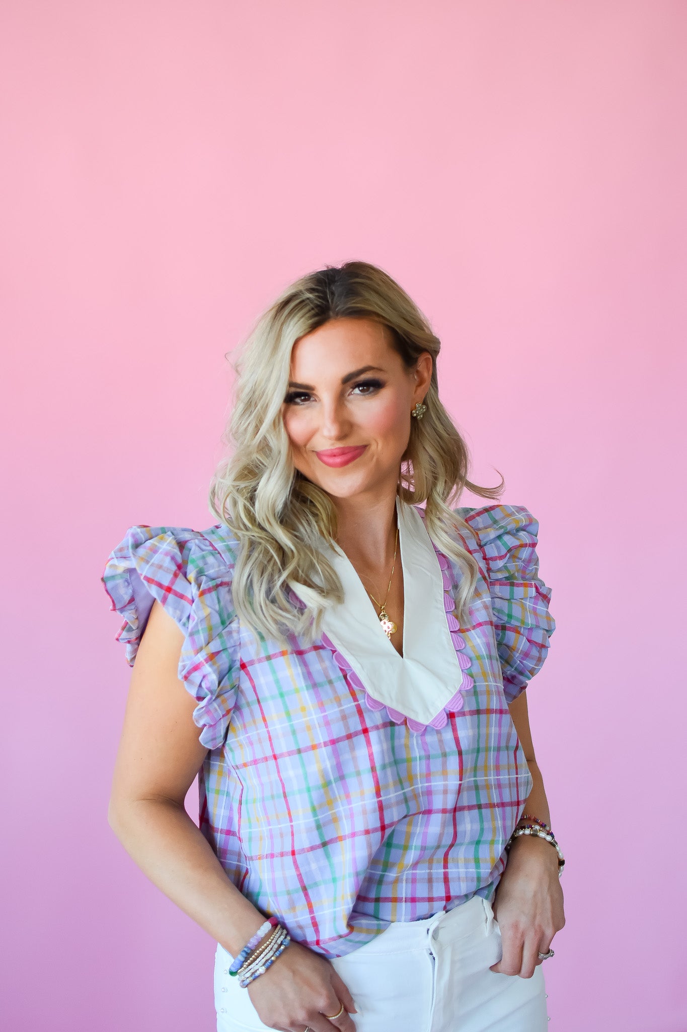 Terri Gingham Top