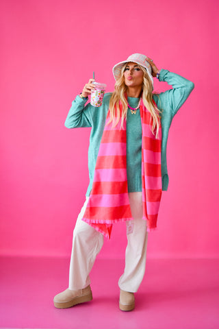 Laura Knit Sweater in Teal