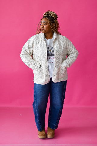 Kari Quilted Polka Dot Jacket