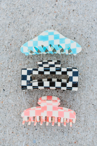 Checkered Claw Clip
