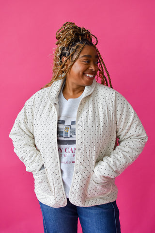 Kari Quilted Polka Dot Jacket