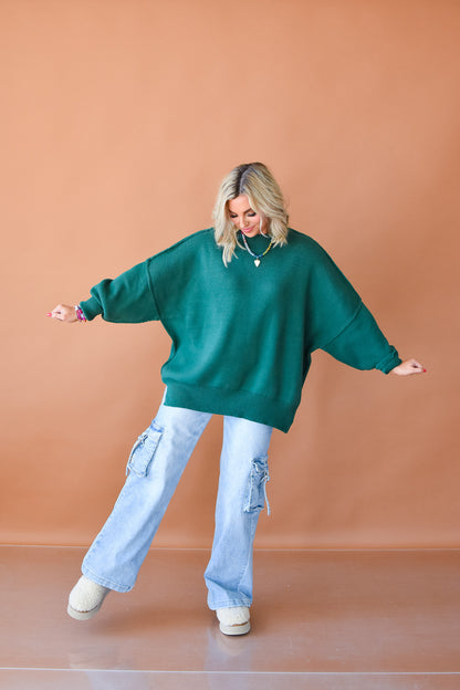 Bradie Sweater in Evergreen