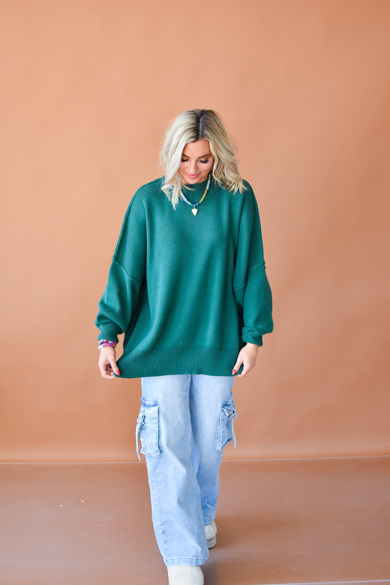 Bradie Sweater in Evergreen